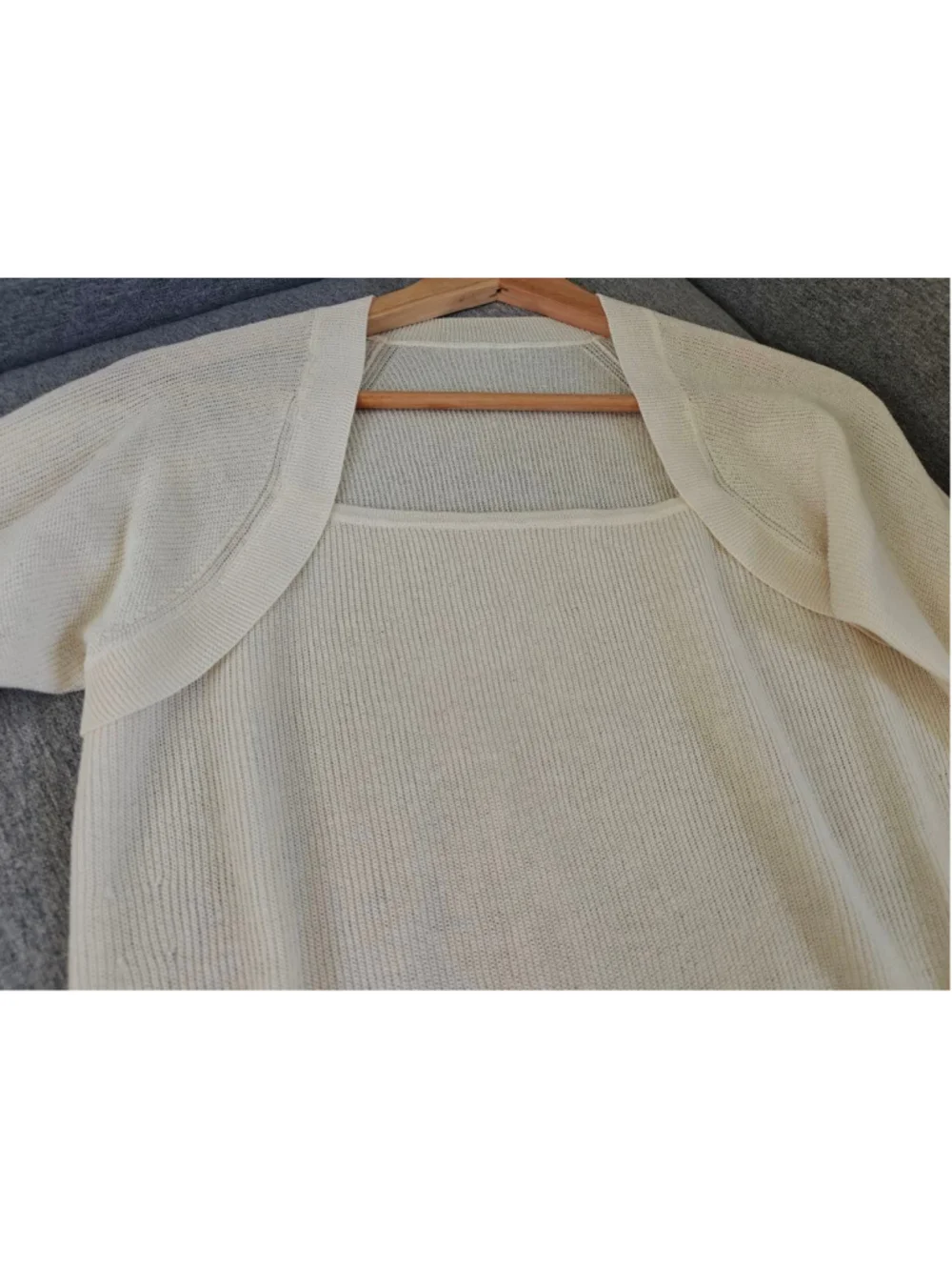 Ivory 2-in-1 Layered Knit Top | Square Neck Minimalist Sweater